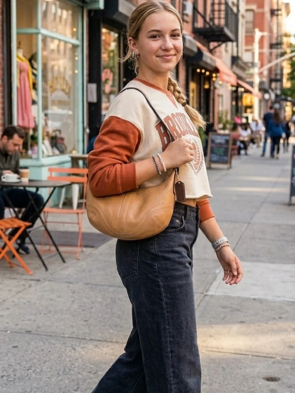 Coach Y2K Tan Leather Hobo-Soho Shoulder Bag